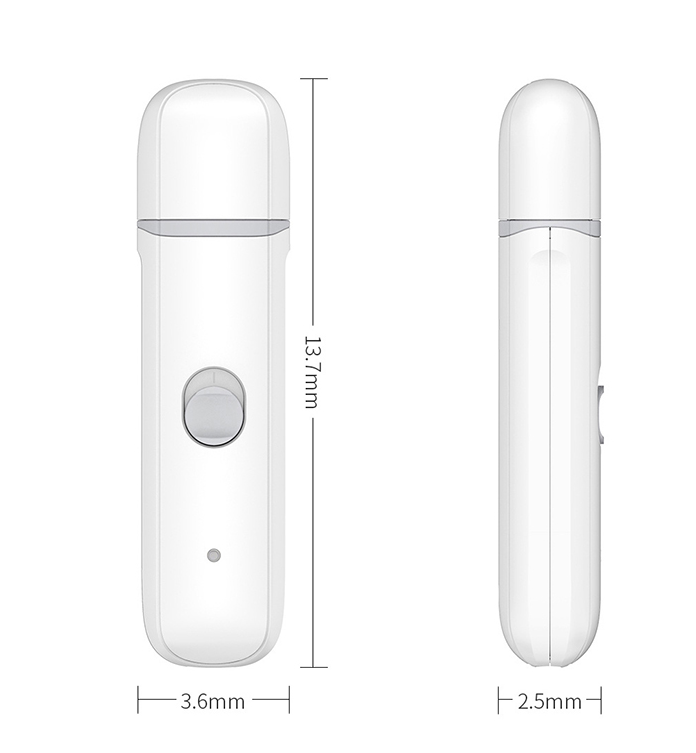 Rechargeable pet nail grinder